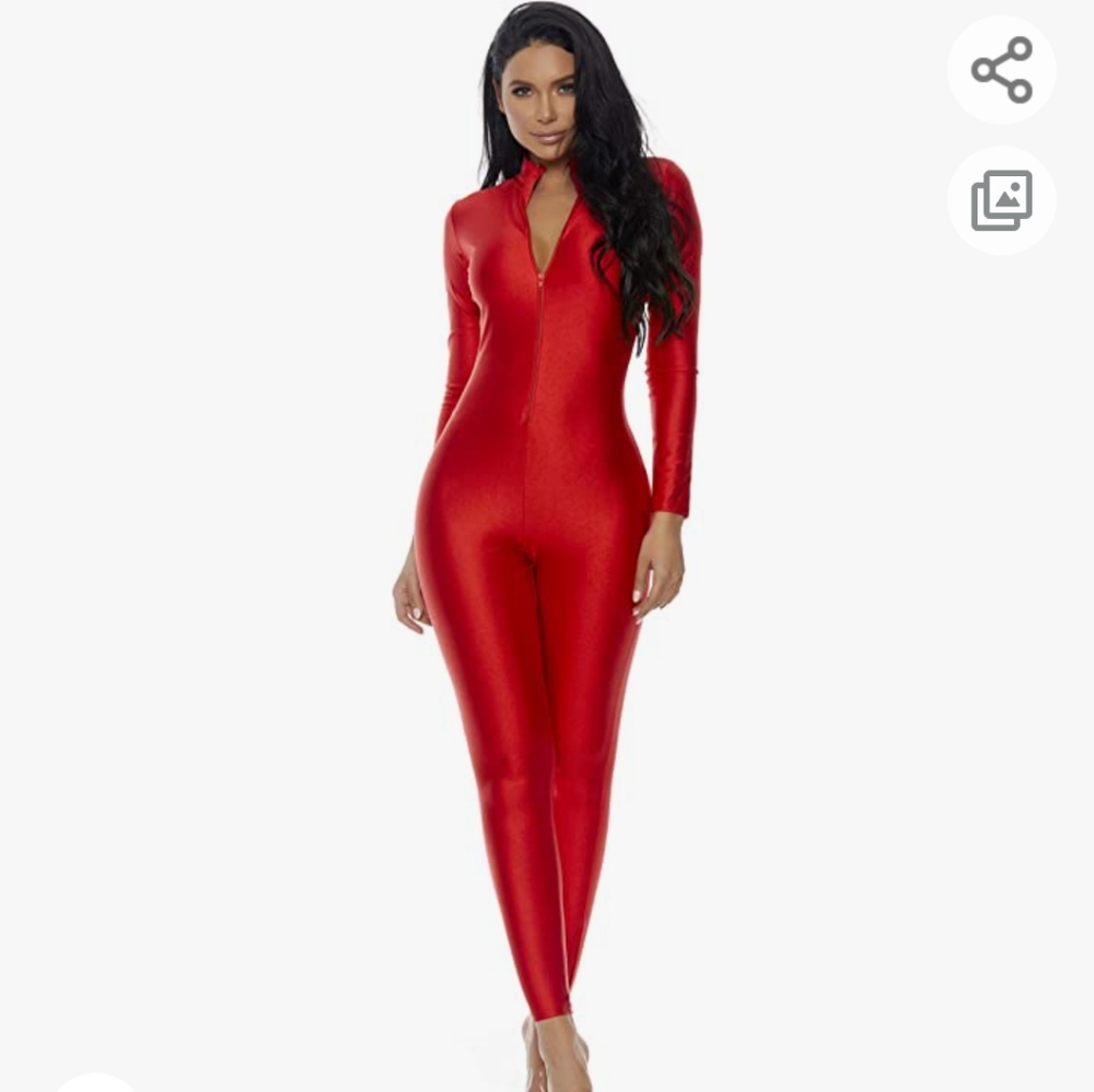 Britney Spears Oops I Did It Again Red Bodysuit